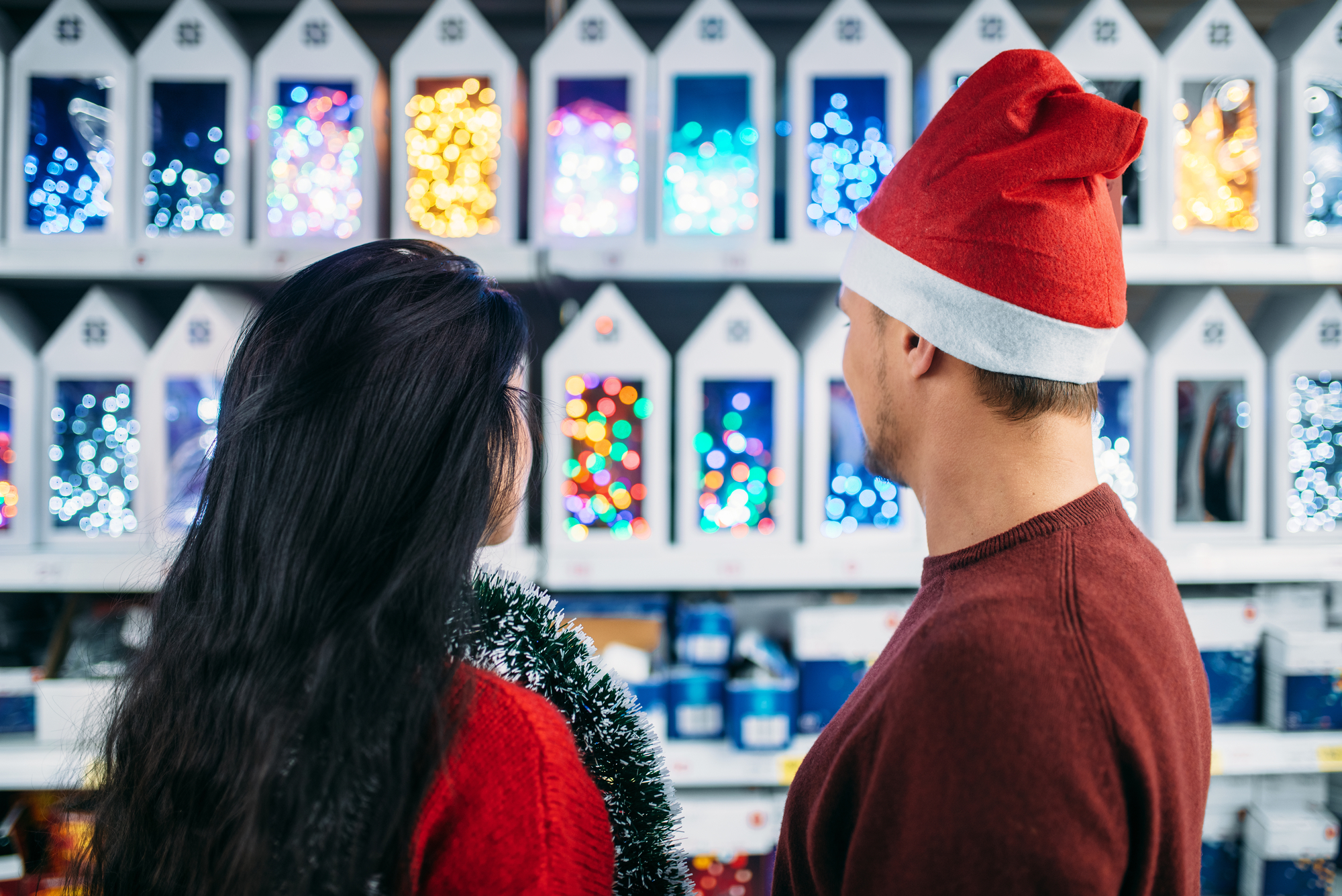 Two Christmas Shoppers