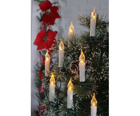 Italian-Made Angel Flickering Electric Light – Battery Operated, White, 180-Day Battery Life