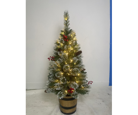 Potted Tree - 100 LED Lights (4' H)