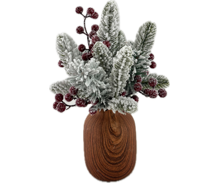 Tree in Wood-Finish Pot