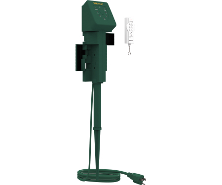 6-Outlet Remote Timer Ground Stake