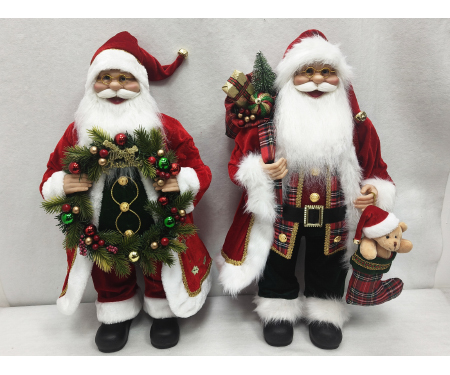 Traditional Santa - 24", 2 Assorted