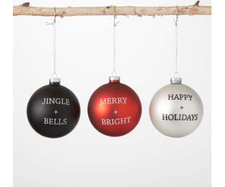 Ball Ornaments - Set of 3