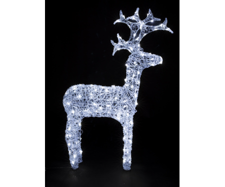 Acrylic LED Deer - Cool White (4' H)
