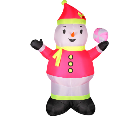 Airblown Neon Snowman