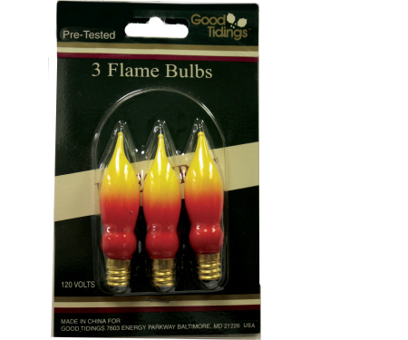 Window Candle Flame Bulbs (Orange Flame)