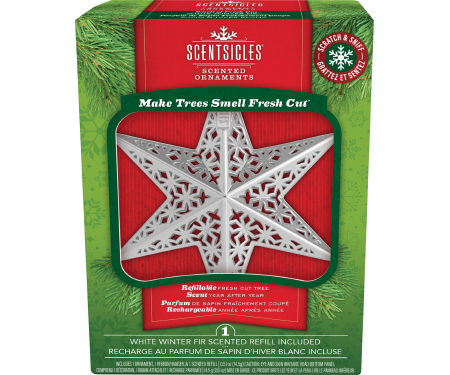Scentsicle Star Ornament - White