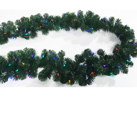 Kentucky Pine Garland - 100 Multicolor Lights (9' L)