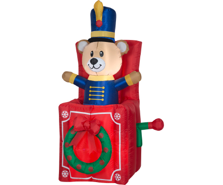 Animated Airblown Pop-Up Bear
