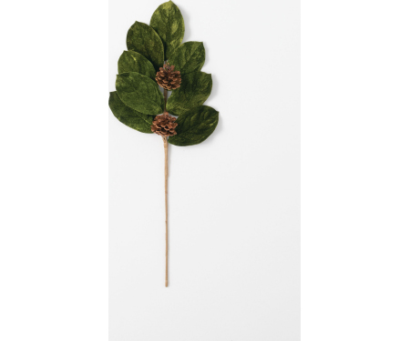 Magnolia Leaf and Pine Cone Spray