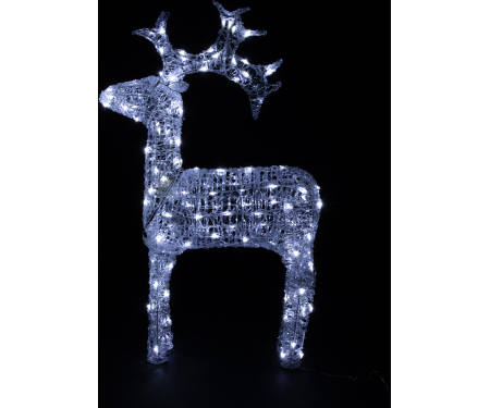 Acrylic LED Deer - Cool White (3' H)