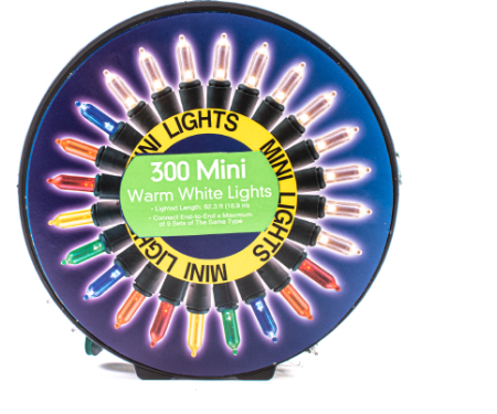 Add-A-Set Light Set - 300 Warm White Lights on Reel (63' L)