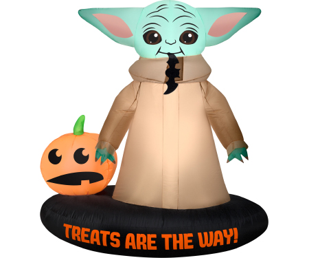 Airblown Inflatable Star Wars The Child with Jack-o'-Lantern - Medium