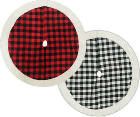 Buffalo Plaid Tree Skirt - 20", Assorted
