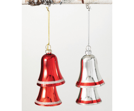 Bell Ornaments - 2 Assorted