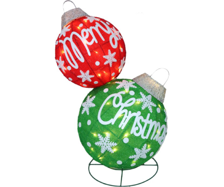 LED Stacked Ornaments - 33"