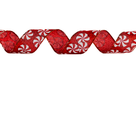 Time for Peppermints Ribbon - #40, 50 Yards